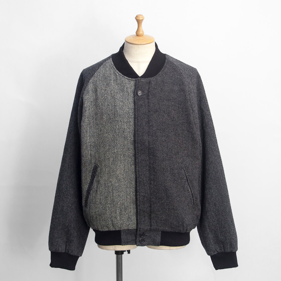 【新品！特価】Manual Alphabet ノーカラーJKT　チャコール(M) 新品特価】Manual Alphabet ノーカラーJKT ブラック(M) 特価】Manual