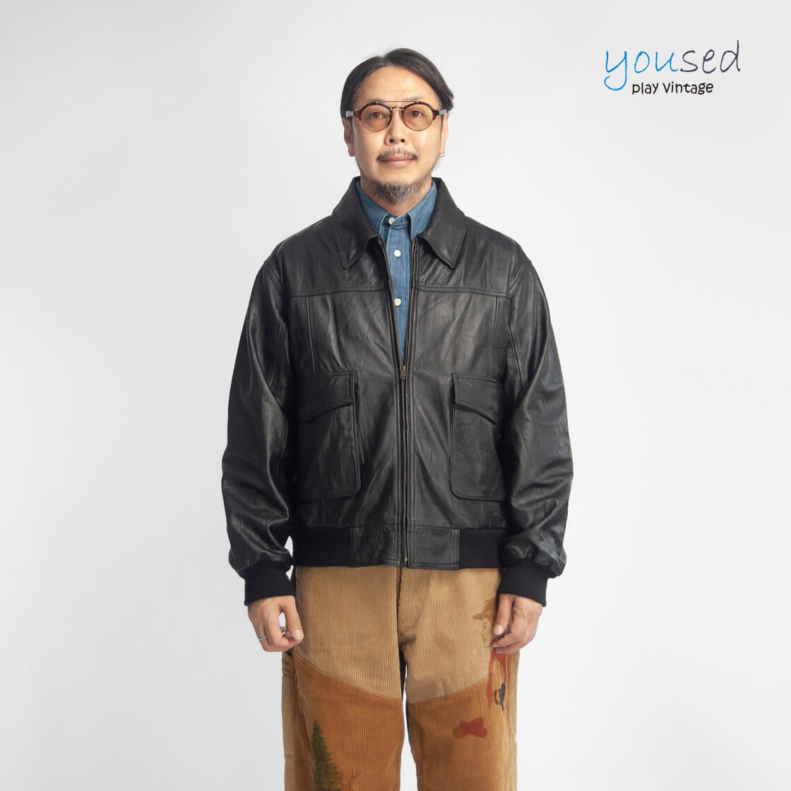 yoused play vintage ユーズド YOUSED A-2 レザーフライトジャケット