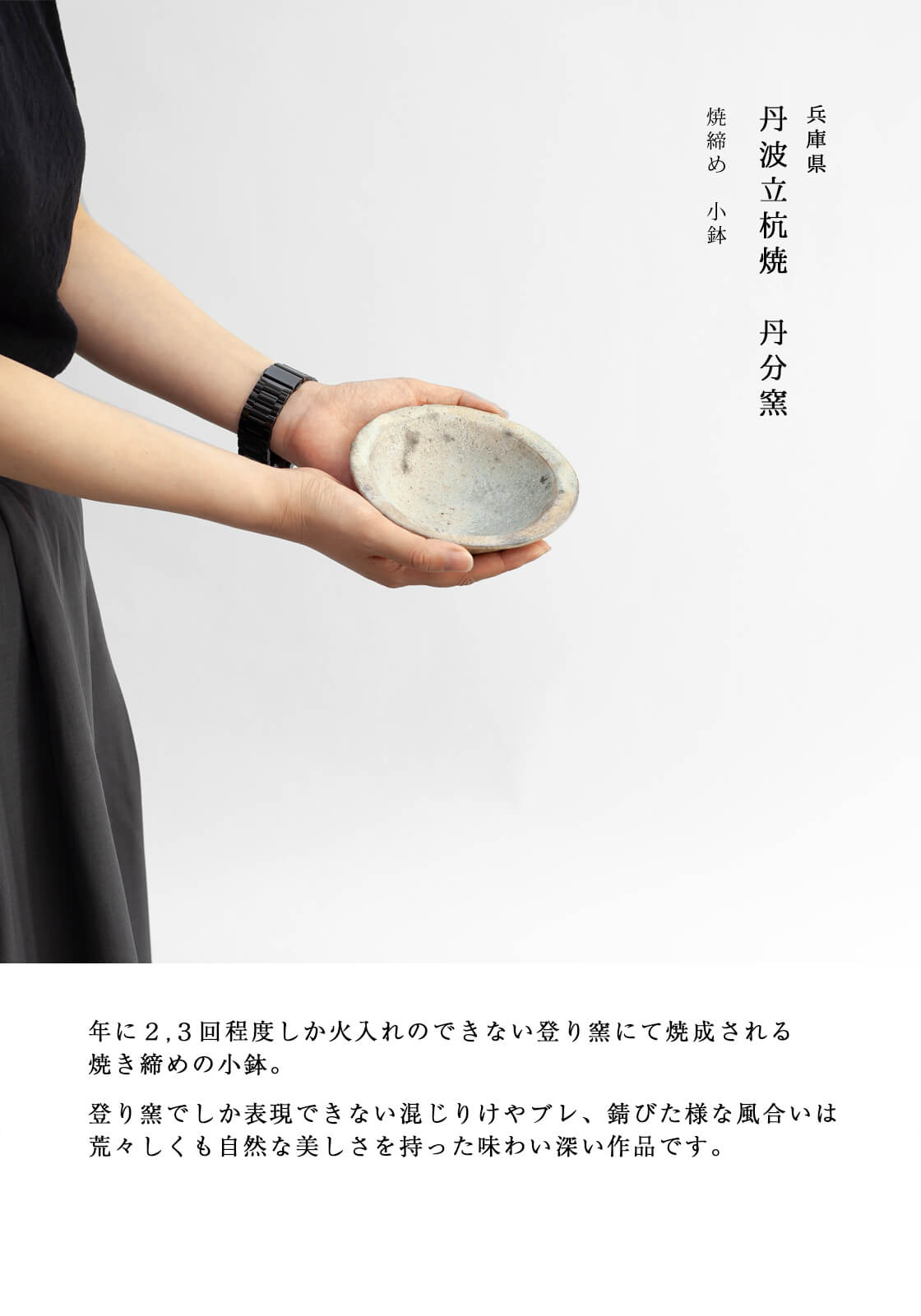 丹波焼 丹波立杭焼 丹文窯 焼き締め 小鉢 中鉢 陶器 おしゃれ : MARC
