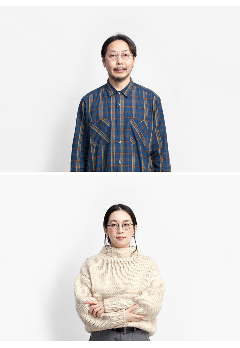 越前國甚六作 ラウンドフレーム 丸めがね チタン製 EZ-042 日本製  