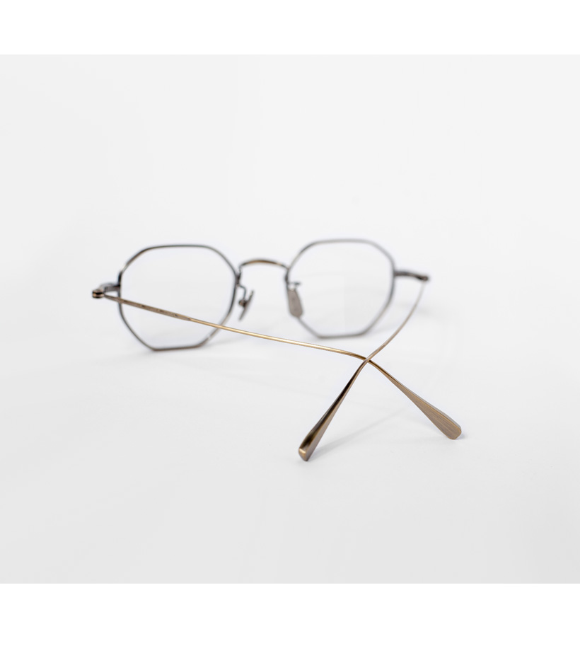 越前國甚六作 オクタゴンフレーム 多角形 チタン製 EZ-043 日本製