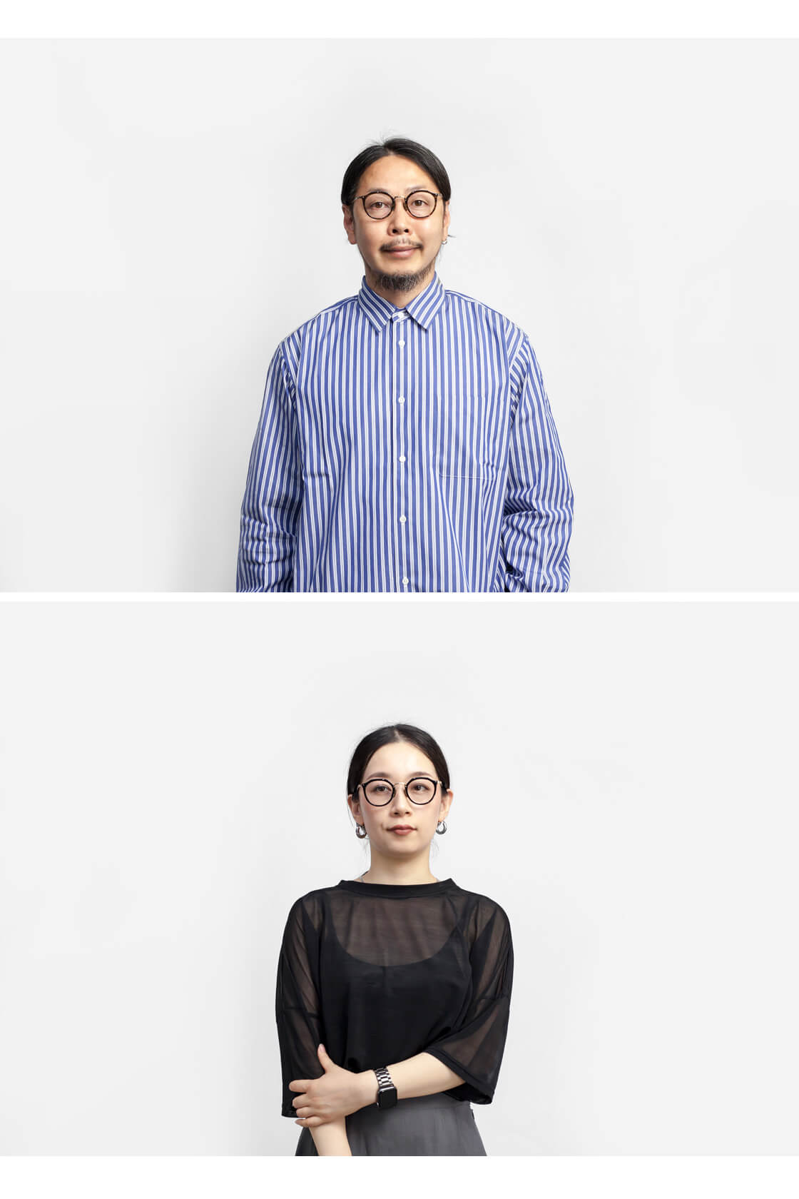 内藤熊八作 ボストンフレーム クラウンパント コンビネーション N-054