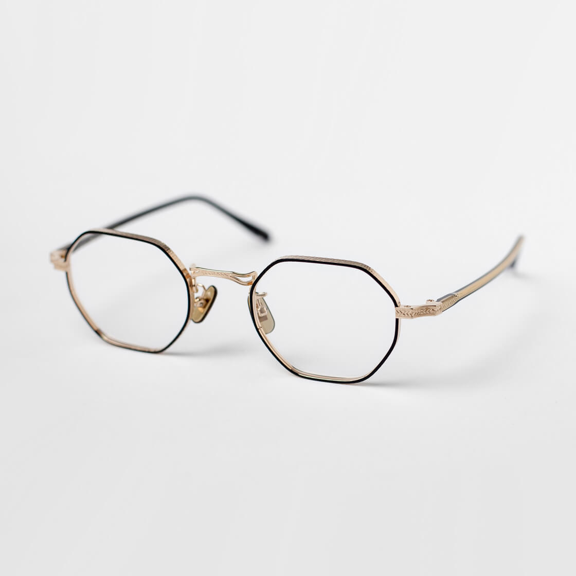 内藤熊八作 オクタゴンフレーム コンビネーション N-305 日本製 鯖江