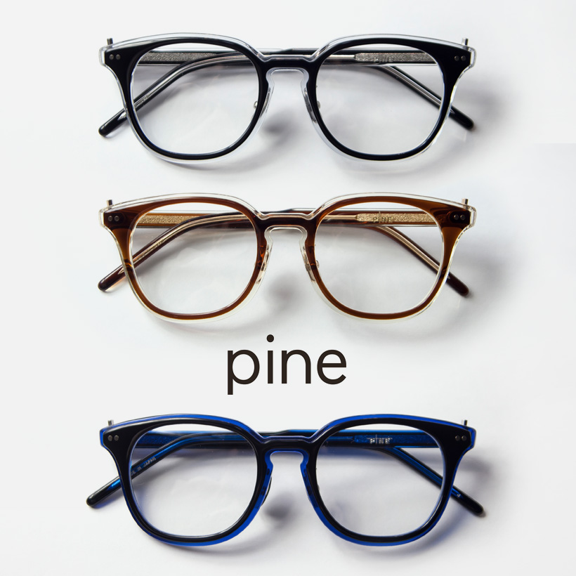 パイン pine 1020 ウェリントンフレーム 日本製 鯖江 メガネ 度付き