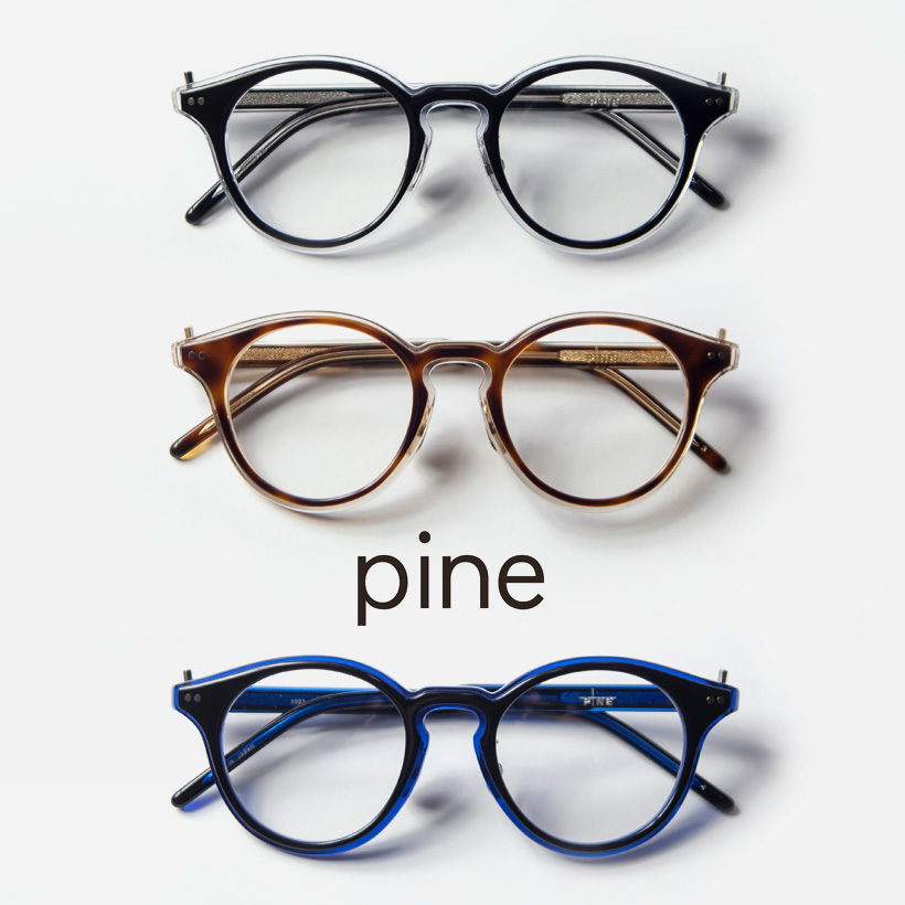 パイン pine 1021 ボストンフレーム 日本製 鯖江 メガネ 度付き 伊達