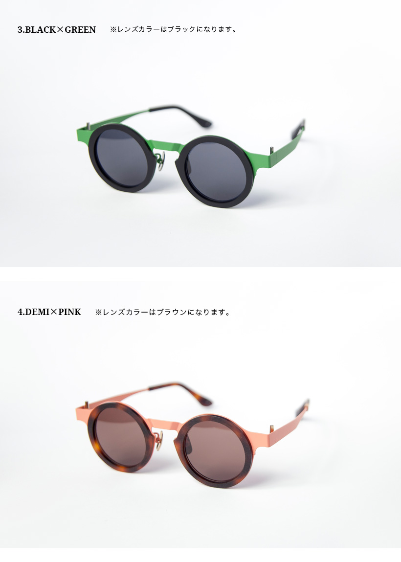 PINE パイン　サングラス　38500円 パイン pine 1003SG コンビ ツーブリッジ ボストンサングラス 49サイズ