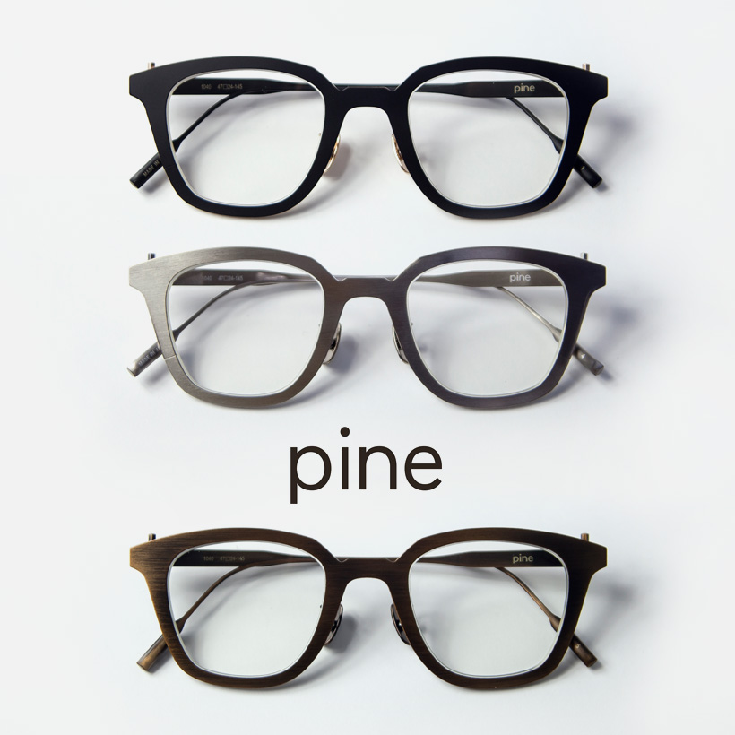 パイン pine 1040 チタン ウェリントンフレーム 日本製 鯖江 メガネ 度