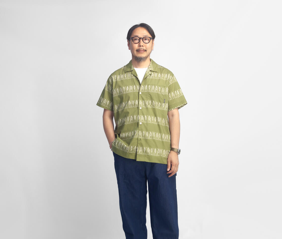 Eddie Bauer（エディーバウアー） バハ キャンプ オープンカラー 半袖