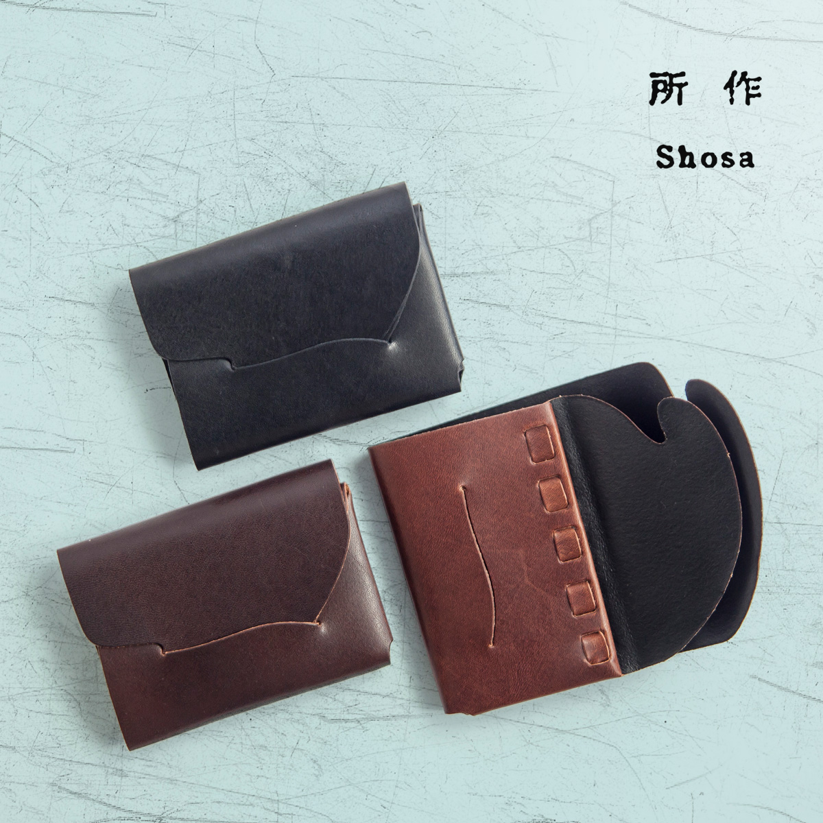 所作　CP2.5 折り財布 所作（shosa） shosa cp2.5 三つ折り財布 本革 レザー 日本製 メンズ