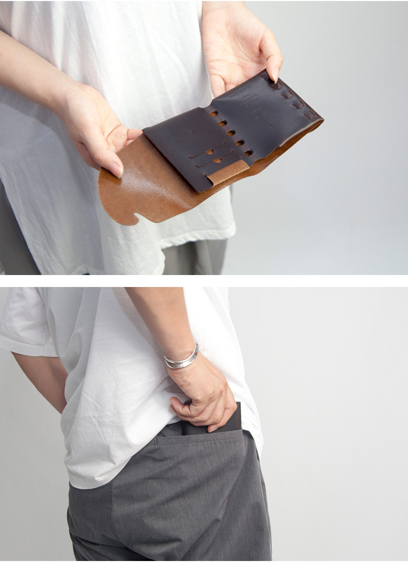 所作（shosa） shosa cp3.5 三つ折り財布 本革 レザー 日本製 メンズ