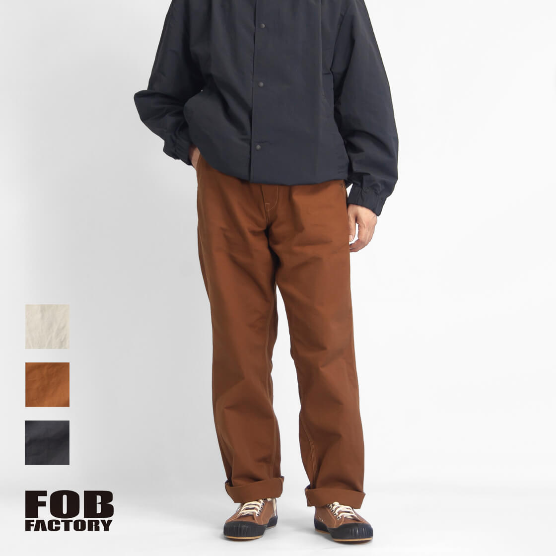 【美品】FOB コットンジャケット Mサイズ 茶色 日本製 Amazon | FOB FACTORY FOBファクトリー ヘビーコットンツイル