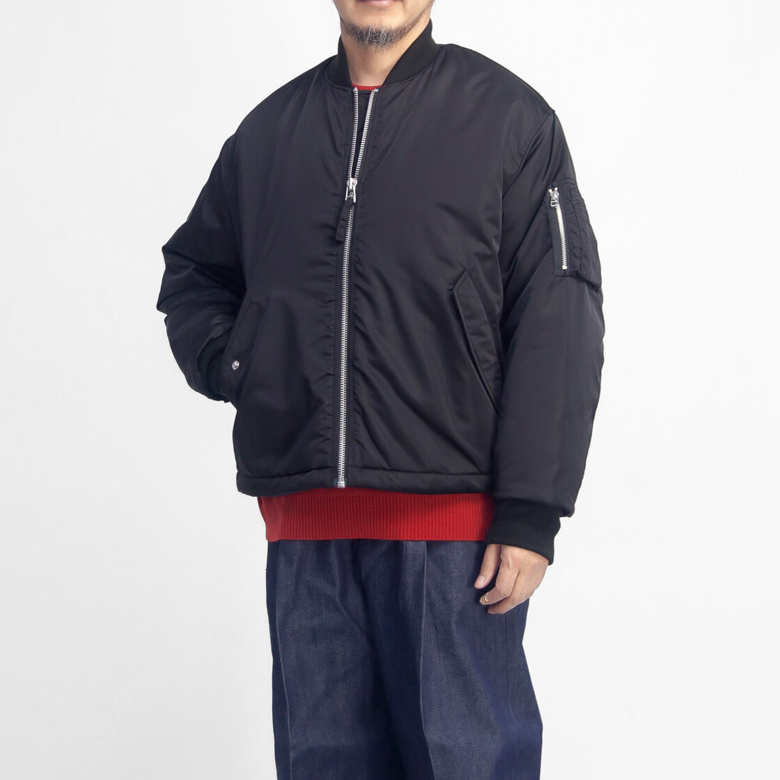 新品特価】Manual Alphabet ノーカラーJKT ブラック(M) 特価】Manual