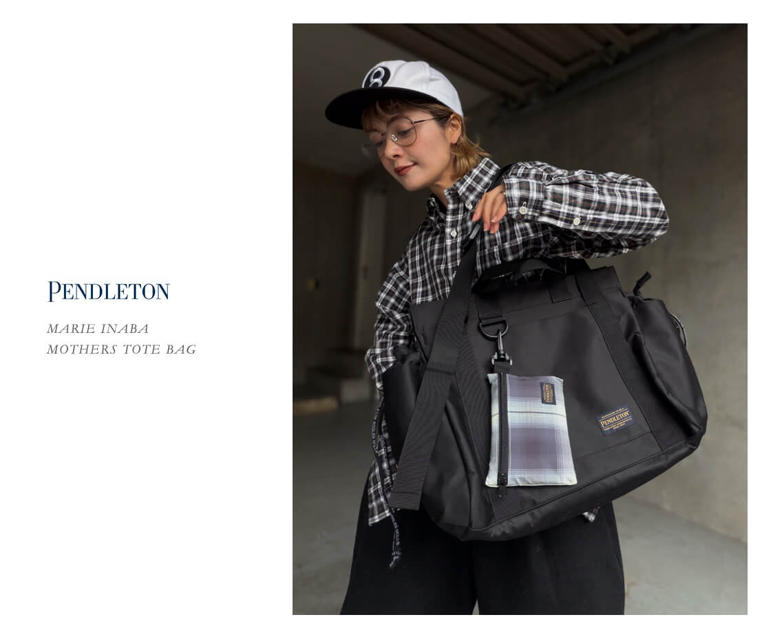 PENDLETON Marie Inaba コラボ マザーズバッグ トート PENDLETON（ペンドルトン） PENDLETON INABA MARIE イナバマリエ