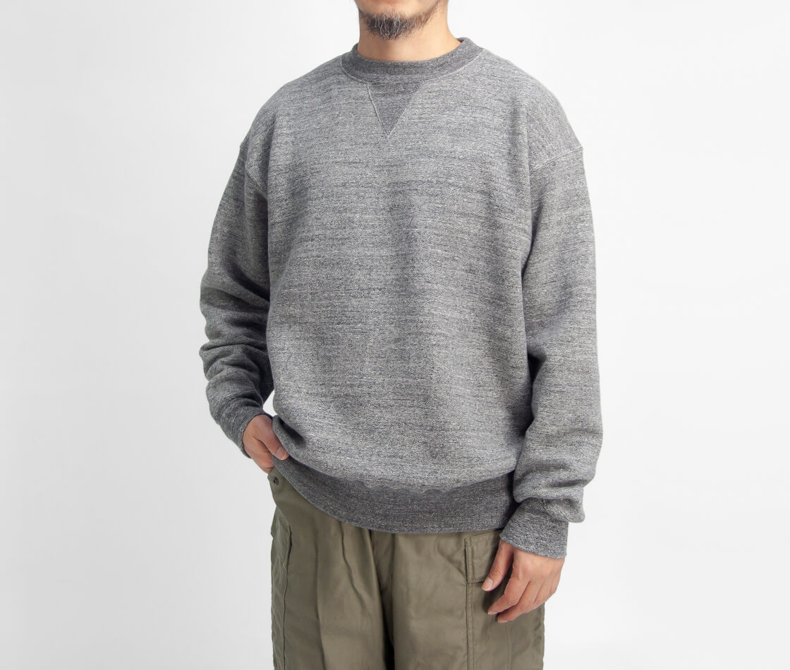 A.G.SPALDING＆BROS A.G.スポルディング＆ブロス 吊り編み裏起毛スウェット 両Vトレーニングシャツ 日本製