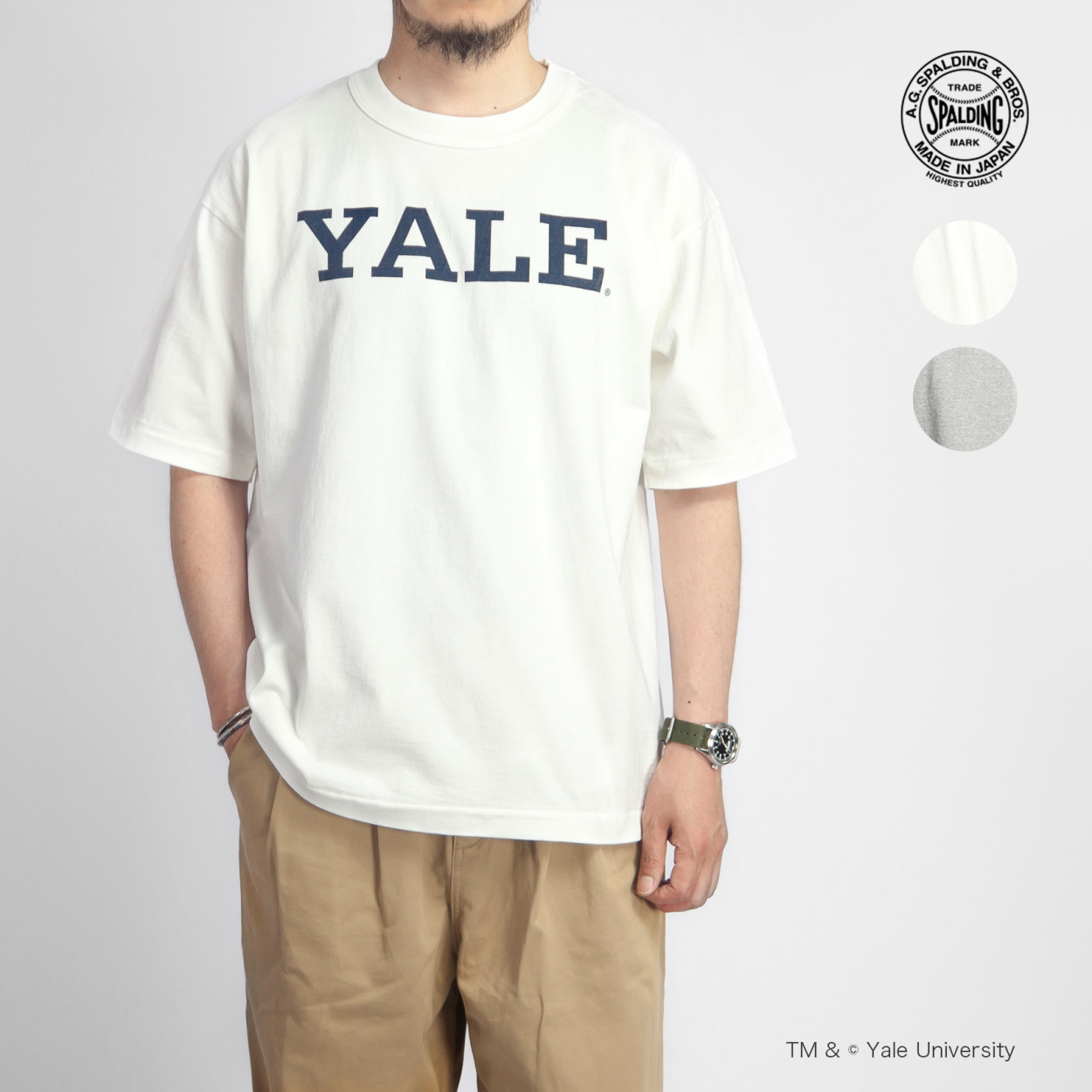 A.G.スポルディング＆ブロス A.G.SPALDING＆BROS YALE イエール カレッジプリントTシャツ 日本製