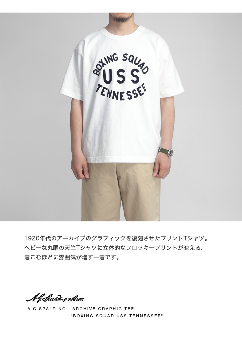 A.G.スポルディング＆ブロス A.G.SPALDING＆BROS フロッキープリントTシャツ 日本製 USS : st-sp231011 :  MARC ARROWS(マークアローズ) - 通販 - Yahoo!ショッピング