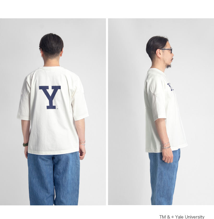 A.G.スポルディング＆ブロス A.G.SPALDING＆BROS YALE カレッジプリントフットボールTシャツ 日本製