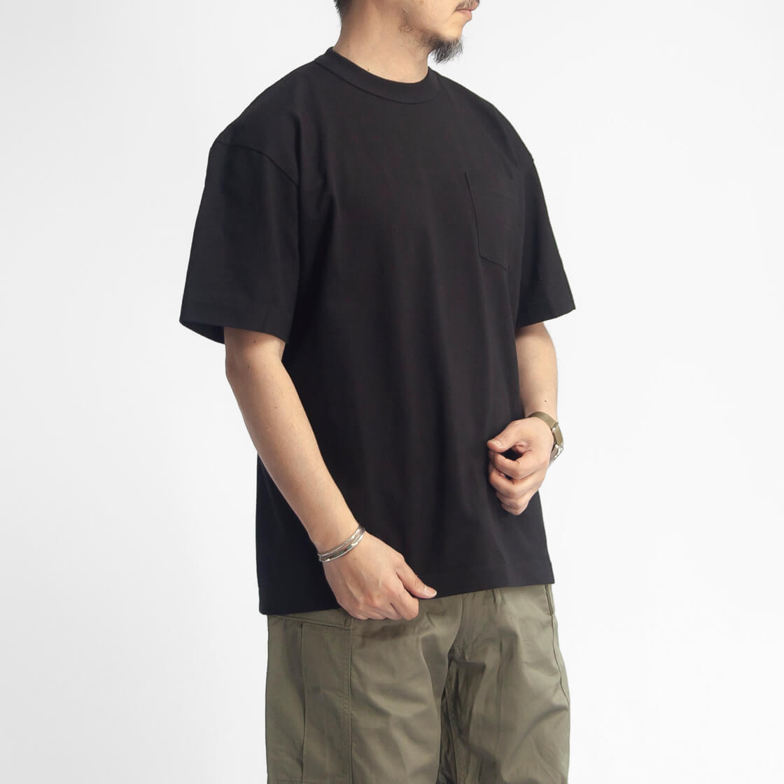 A.G.スポルディング＆ブロス A.G.SPALDING＆BROS ヘビーウエイト ポケットTシャツ 日本製 メンズの画像