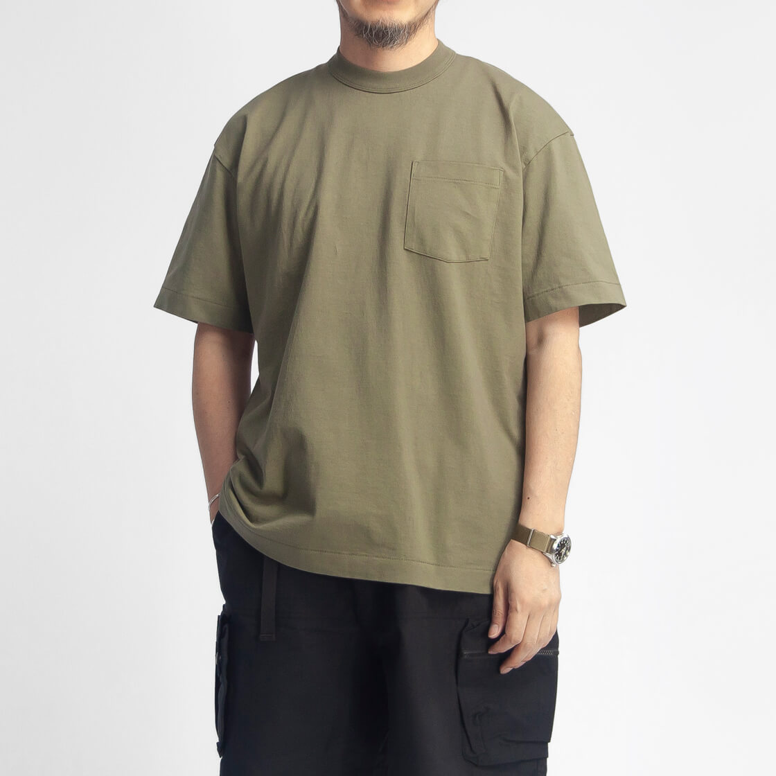 A.G.スポルディング＆ブロス A.G.SPALDING＆BROS ヘビーウエイト ポケットTシャツ 日本製 メンズの画像