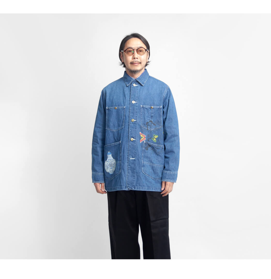 OMNIGOD ペイントジャケット アート ワーク カバーオール　4 Work of Art Kendai 【セール価格】ワークオブアートケンダイ バック