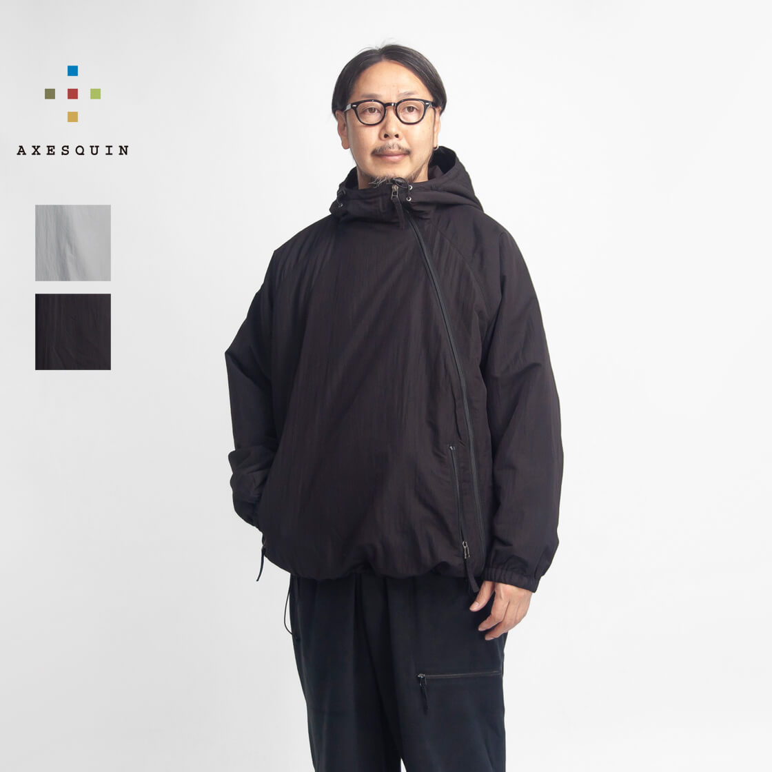 AXESQUIN（アクシーズクイン） ポーラテック バイアスジップ 中綿