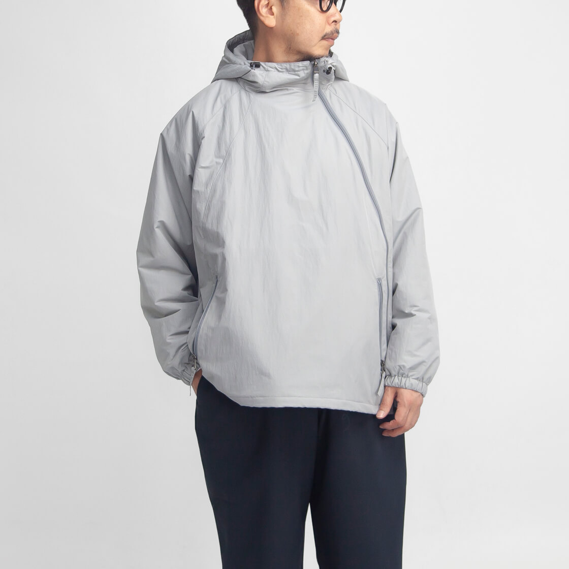 AXESQUIN（アクシーズクイン） ポーラテック バイアスジップ 中綿