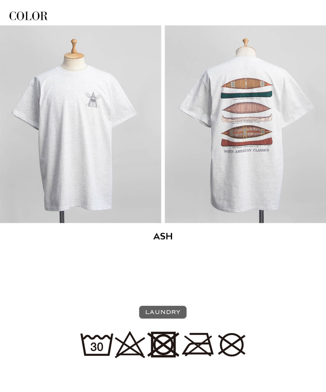 LIBERTY GRAPHICS（リバティグラフィックス） バックプリントTシャツ