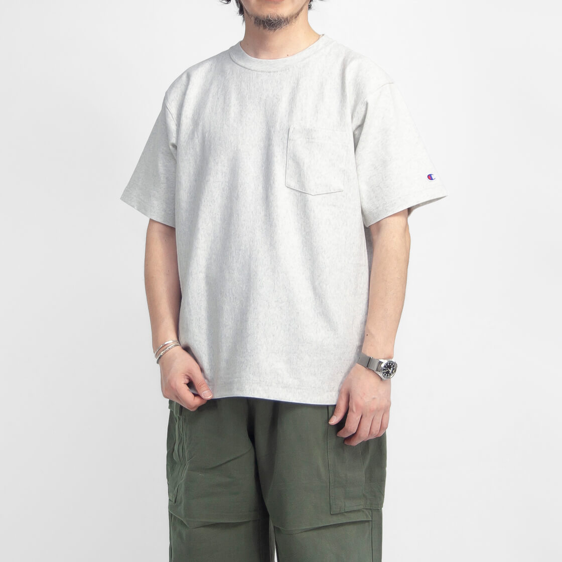 Champion チャンピオン リバースウィーブ ポケットTシャツ