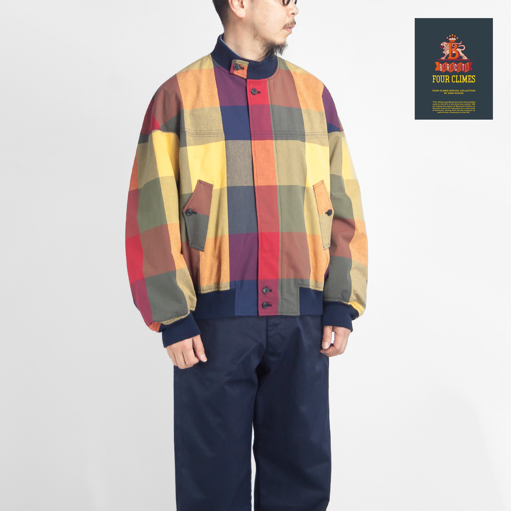 バラクータフォークライム BARACUTA FOUR CLIMES ビッグチェック 