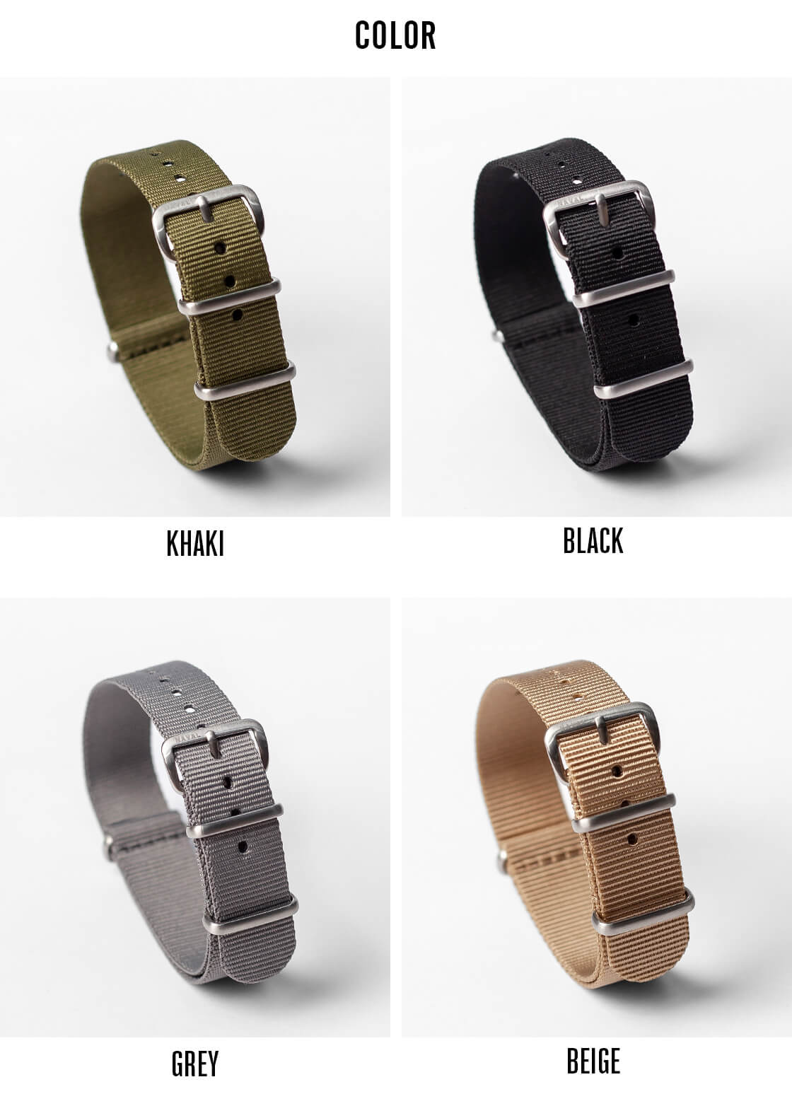 NAVAL WATCH（ナバルウォッチ） NATOタイプ ナイロンベルト ストラップ