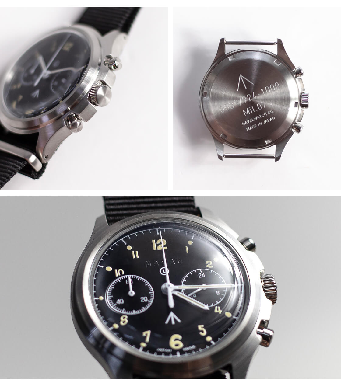 NAVAL WATCH ナバルウォッチ Mil.-07 2つ目クロノグラフ NAVAL WATCH ナバルウォッチ Mil.-07 2つ目クロノグラフ