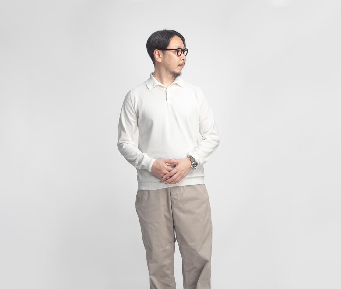 Maker's Shirt鎌倉 MOONCASTLE アイスコットンニットポロ アイスコットンニットポロ(M ブルー系): メンズ｜メーカーズシャツ鎌倉