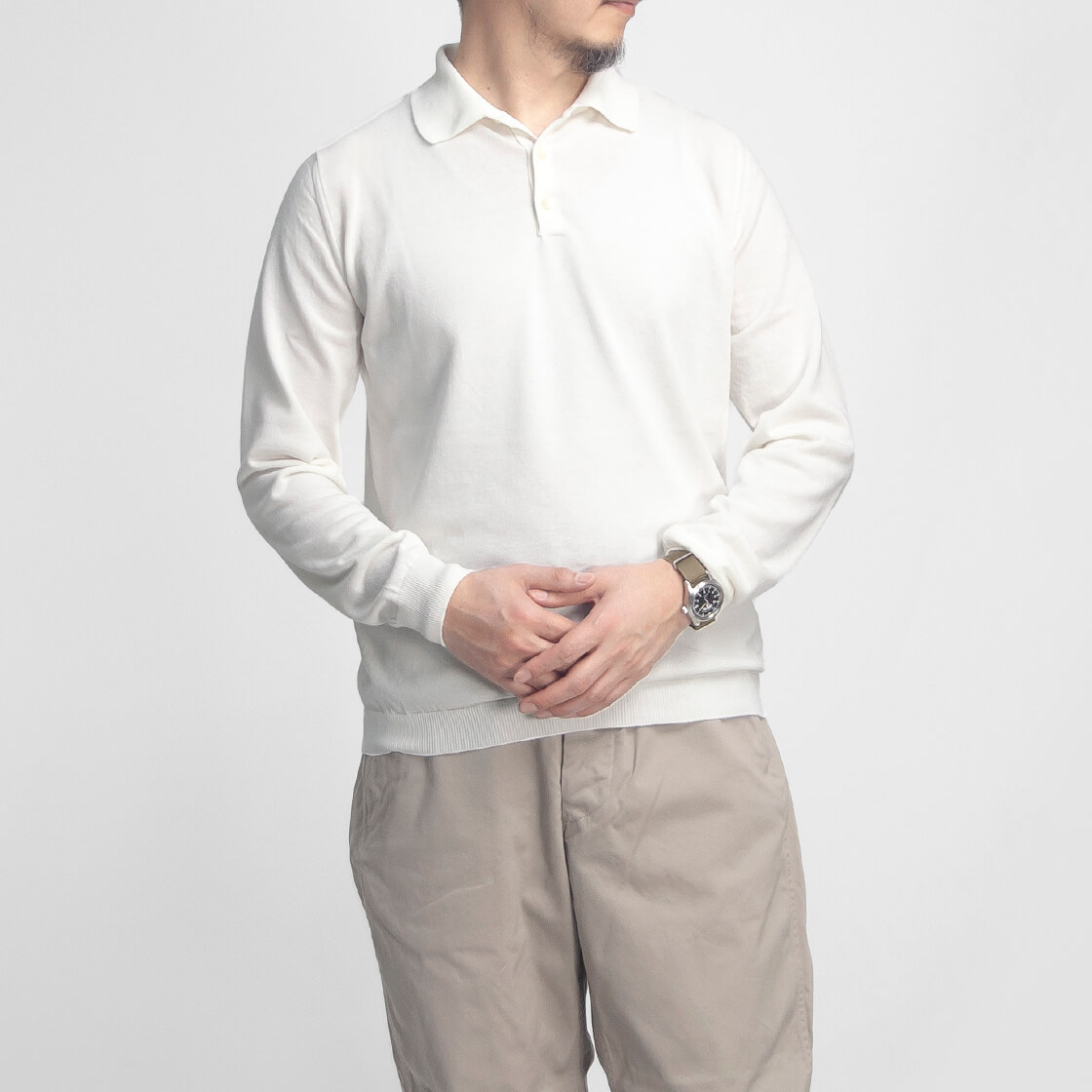 【高級感】ムーンキャッスル アイスコットン ニットポロ XL 日本製 MOONCASTLE（ムーンキャッスル） アイスコットン ニットポロシャツ