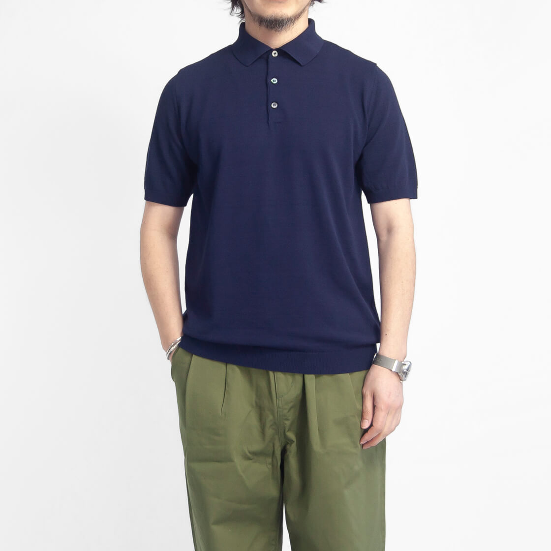 ムーンキャッスル MOONCASTLE アイスコットン S/S ポロシャツ