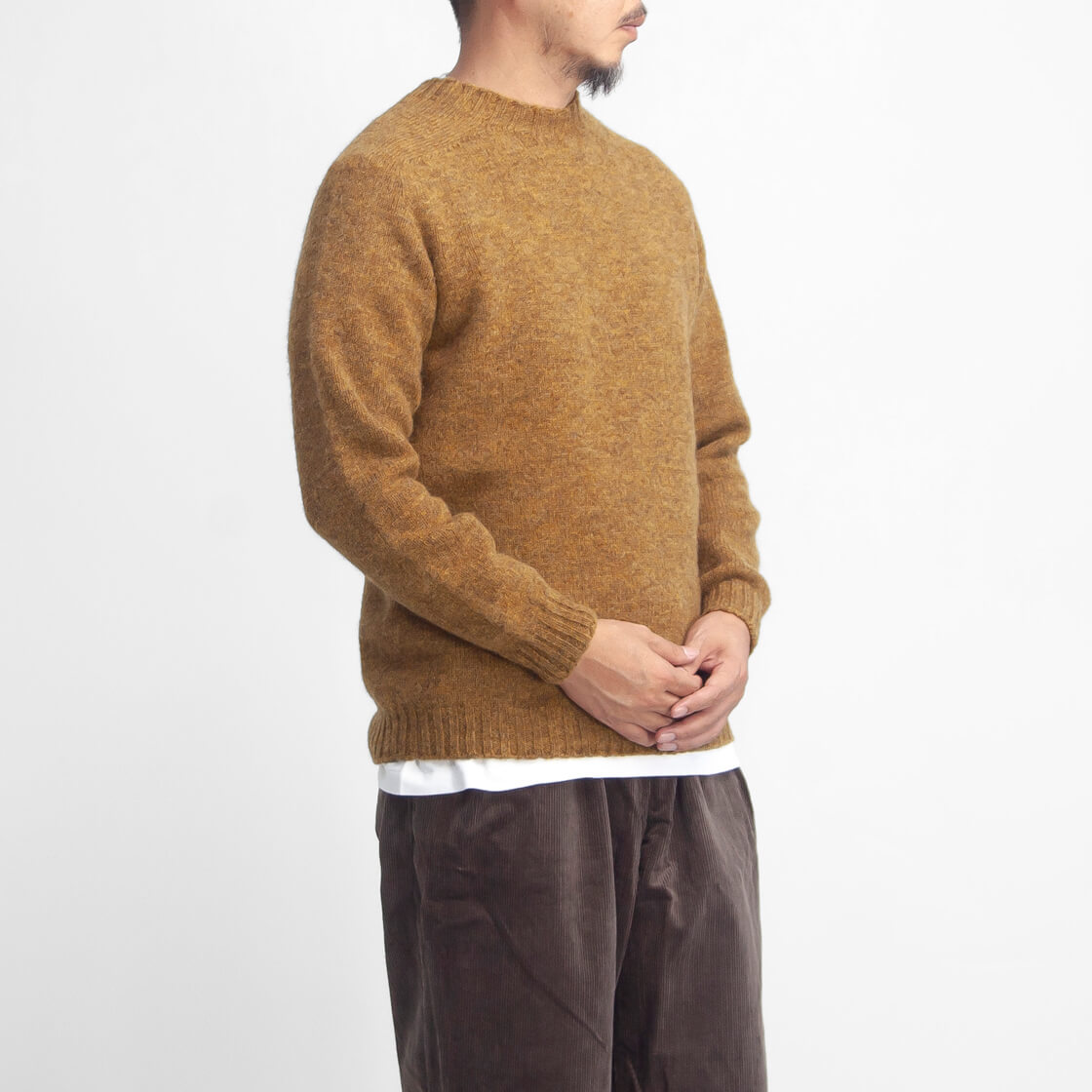 MOONCASTLE（ムーンキャッスル） シェットランド メリノ クルーネック