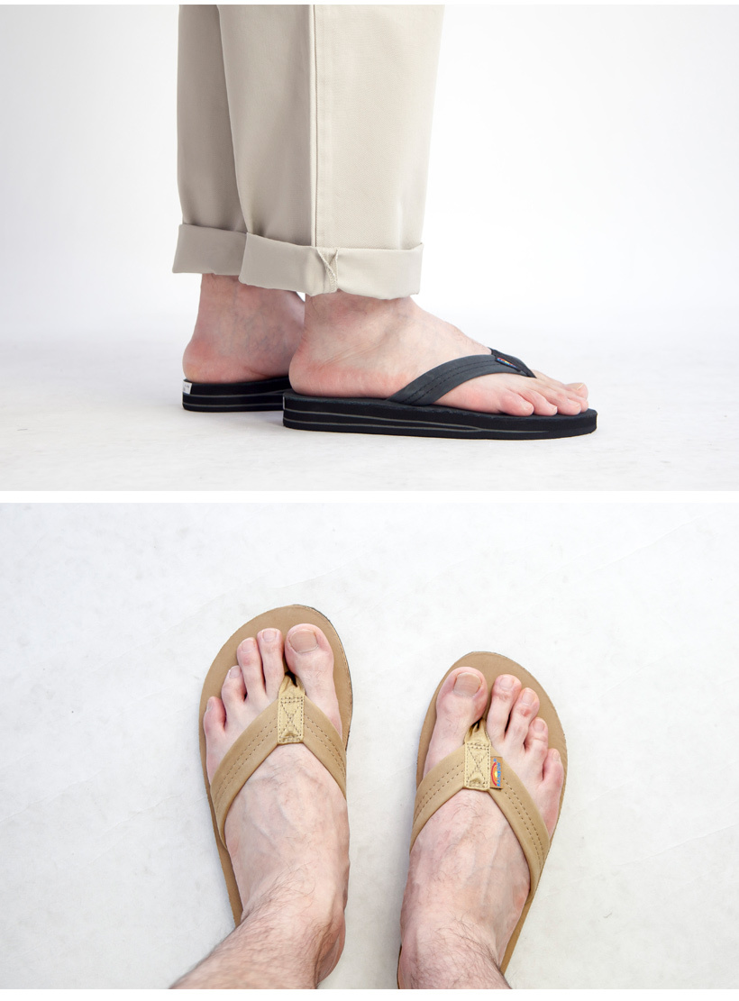 RAINBOW SANDALS レインボーサンダル レザー トングサンダル
