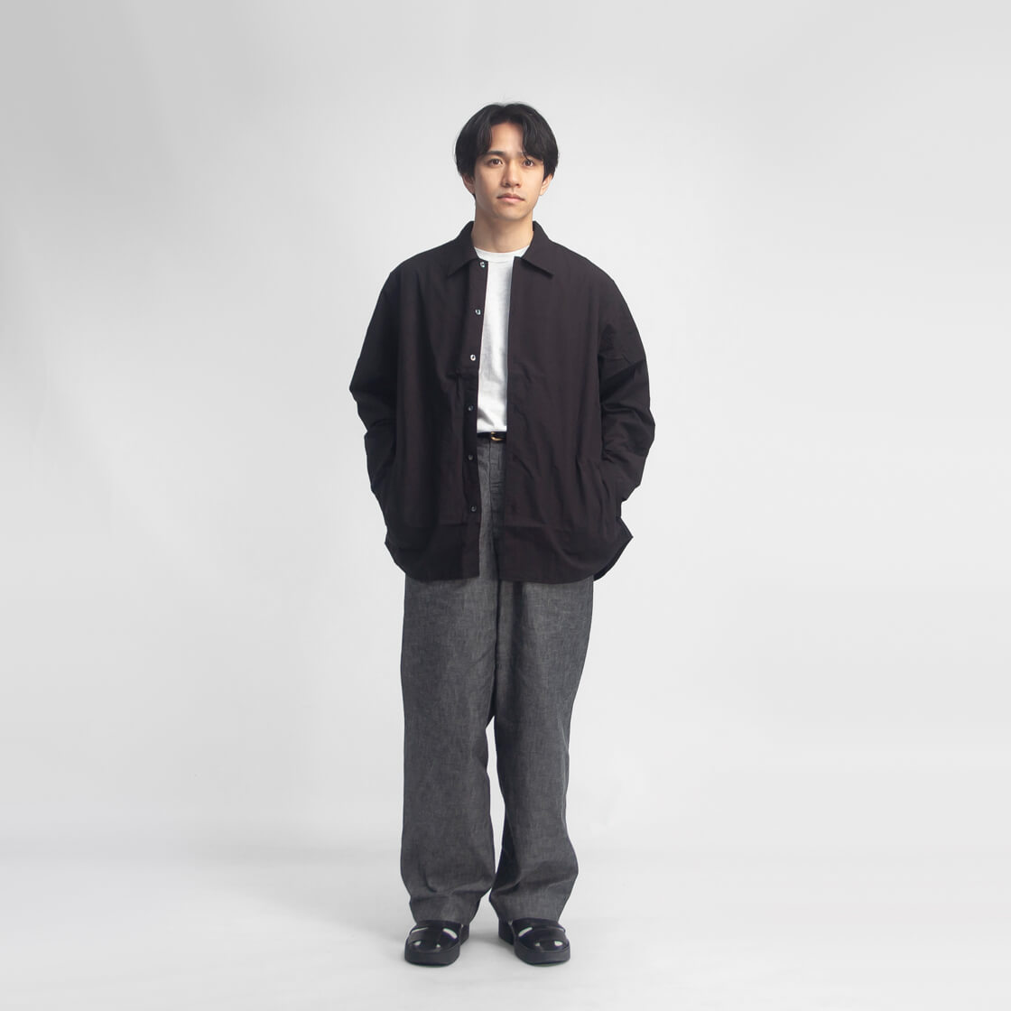 BRENA（ブレナ） ヴィンテージフレンチシャンブレー コックパンツ 日本