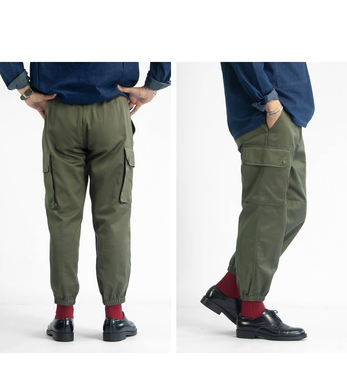 カーゴパンツ フランス軍 F-2 パラシュートパンツ デッドストック