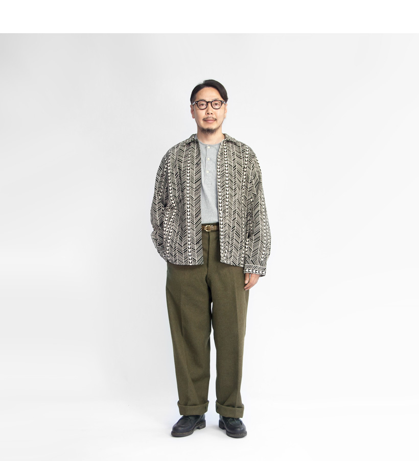 ら*て様 Double RL ウールチェックトラウザーズ3星⭐︎⭐︎⭐︎初期モデ 新品 RRL イタリア製 ヘリンボーンツイード トラウザーズ W32 | Room