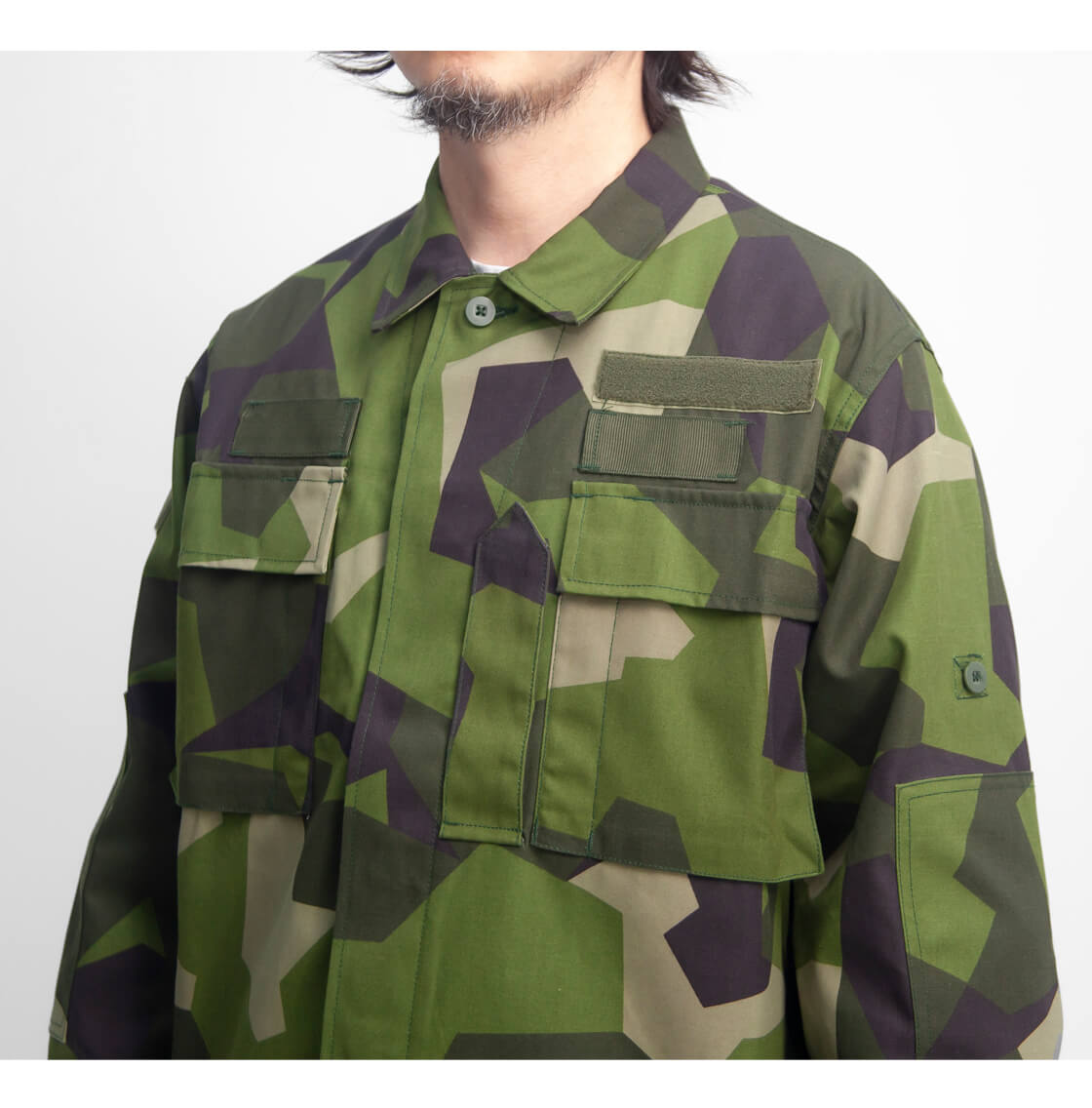 スウェーデン軍 M90L M90カモフィールドジャケット スカンジナビアカモ