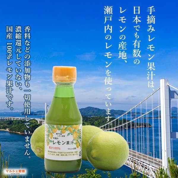 愛媛県産 レモン果汁 720ml×6本 愛媛 ブルーレモンファームのレモン果汁 720ml×6本セット | 愛媛