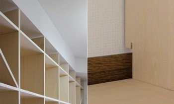 デスク付き本棚