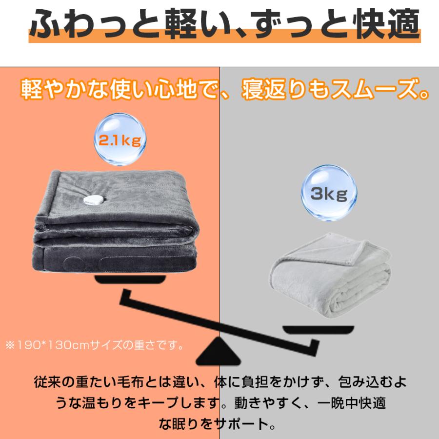 限定8680円】2026最新 電気毛布 掛け敷き 電気ブランケット 9段階温度