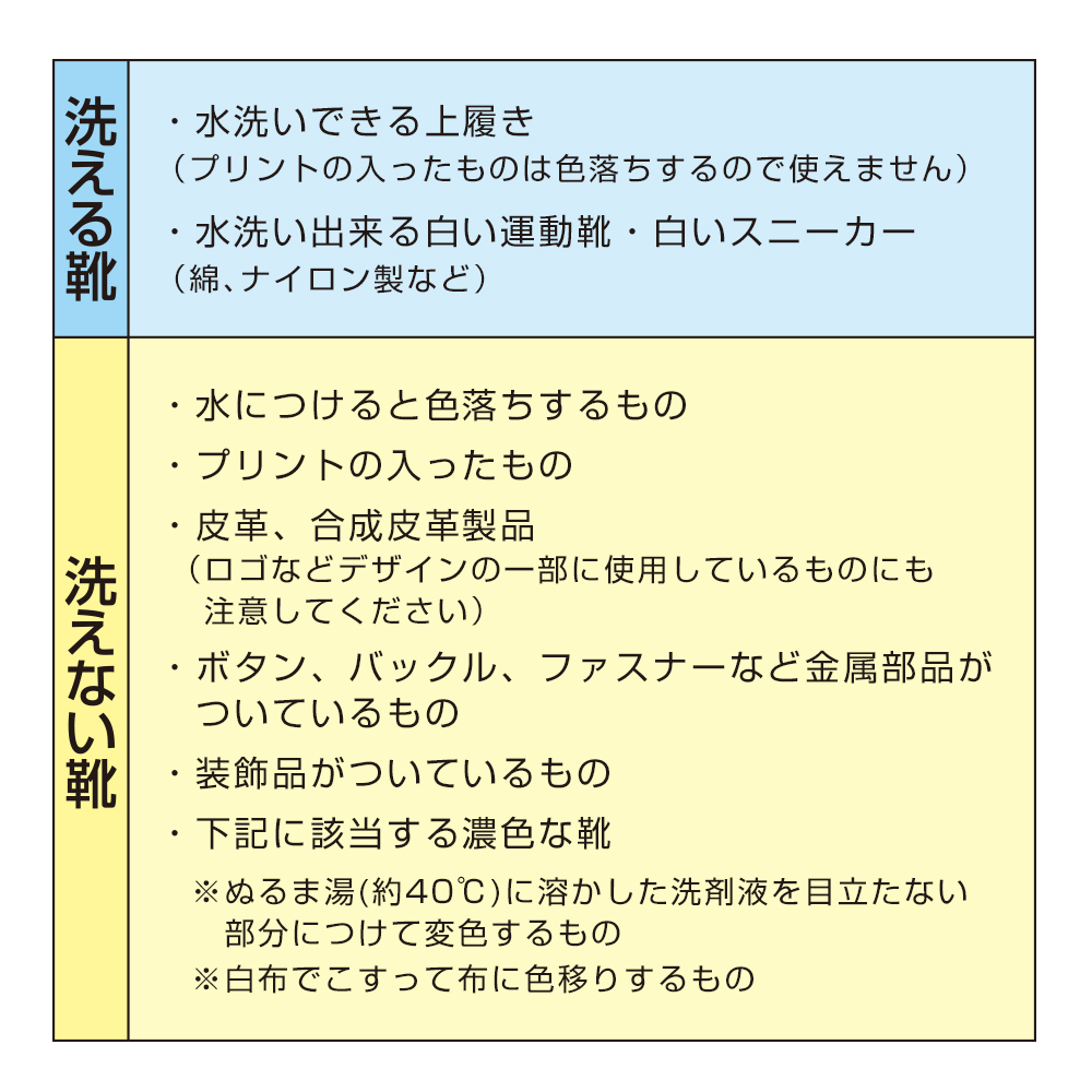 靴 洗剤 に ストア つける