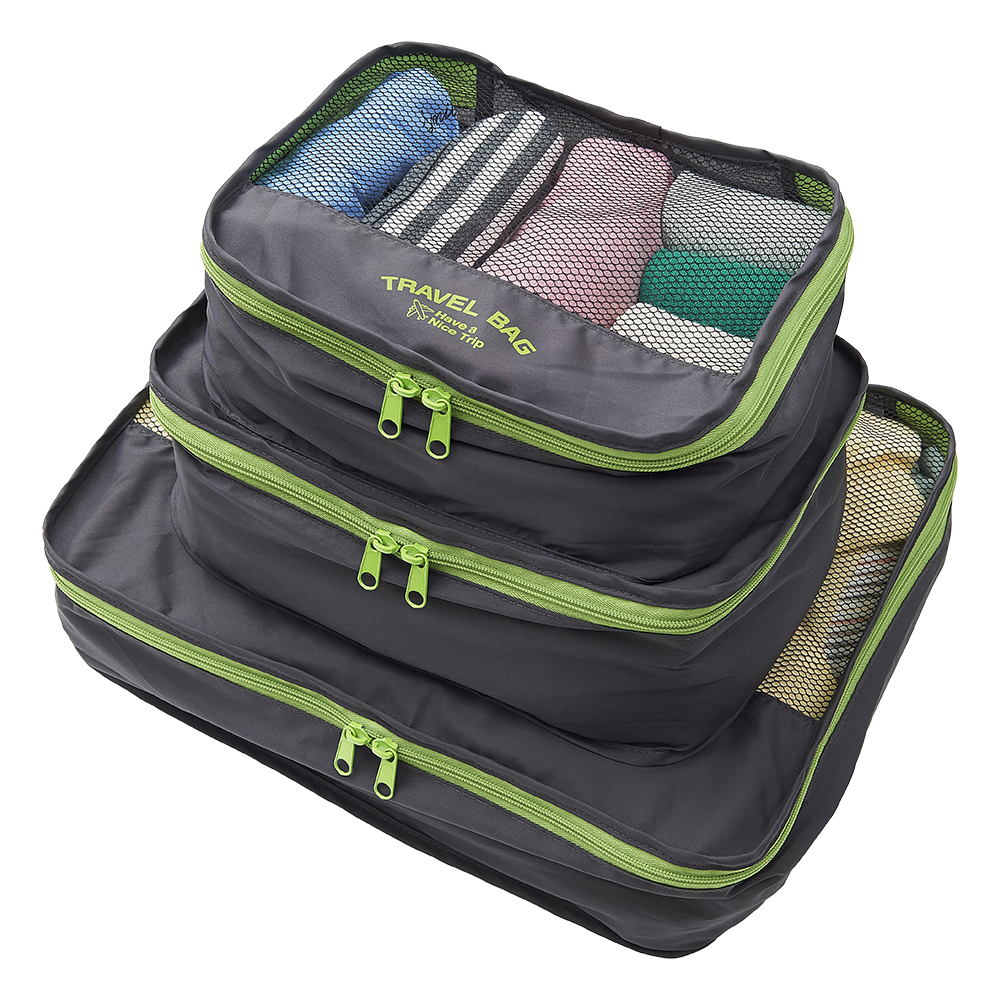 トラベルポーチ 旅行ポーチ 小分けバッグ 3点セット おしゃれ 衣類用 3