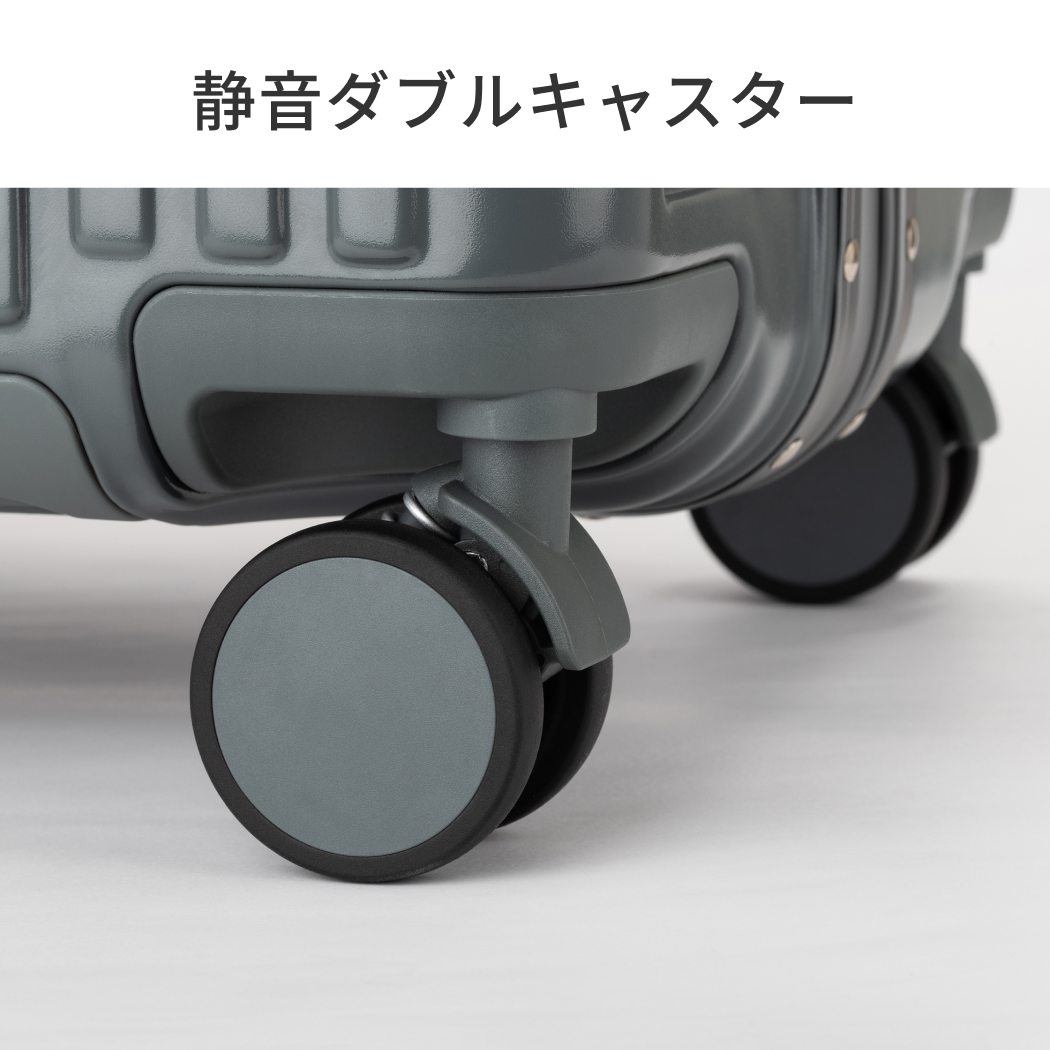 LW 5210-60 スーツケース キャリーケース キャリーバッグ フレームタイプ トップオープン PC収納 ストッパー付キャスター USBポート Mサイズ 5〜7泊 送料無料の画像