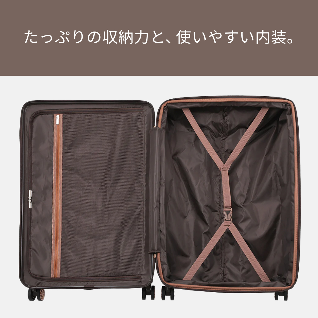 LEGEND WALKER デッキ・ジッパープラス 5514-49 スーツケース キャリーケース 容量拡張機能 防犯ファスナー ダイヤルロック Sサイズ 機内持込 1〜2泊_10