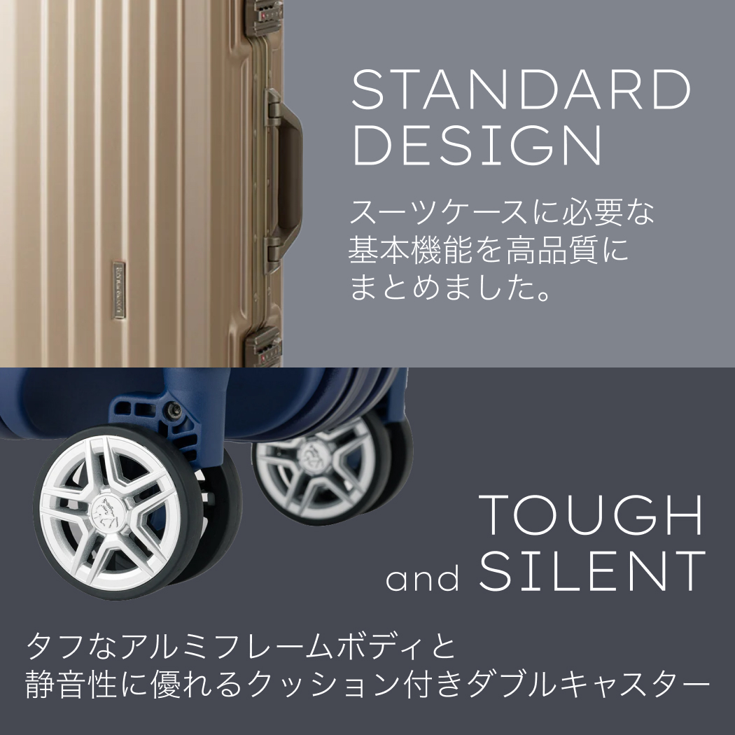 LEGEND WALKER 5516-48 スーツケース キャリーケース キャリーバッグ フレームタイプ クッション付 TSロック シンプル Sサイズ 機内持込対応 1〜3泊 送料無料 |  | 02
