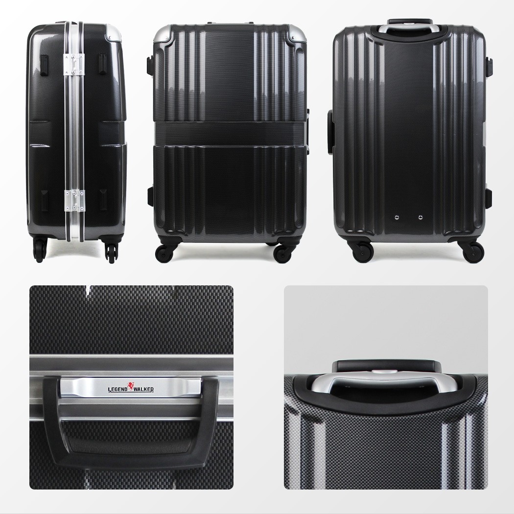 スーツケース Mサイズ 中型 軽量 キャリーバッグ キャリーケース レジェンドウォーカー 旅行かばん 6020-62 :6020-62