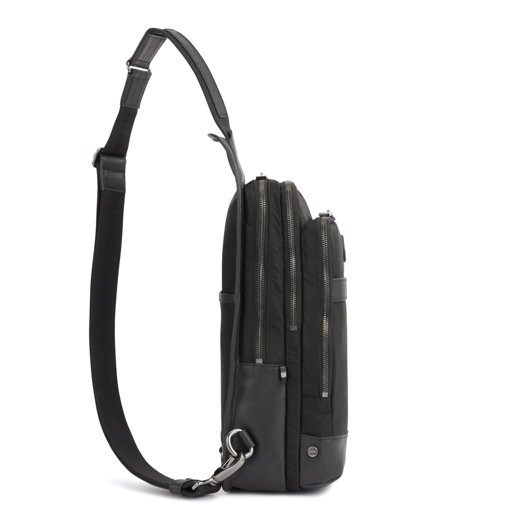 【無料ラッピング】オロビアンコ orobianco ボディバッグ メンズ レザー 牛革 リサイクルナイロン 正規品 orobianco-92959 SOLO PER TE ソロペルテ 送料無料